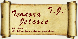 Teodora Jelesić vizit kartica